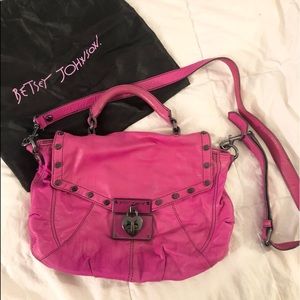 Betsey Johnson HotPink Leather Purse